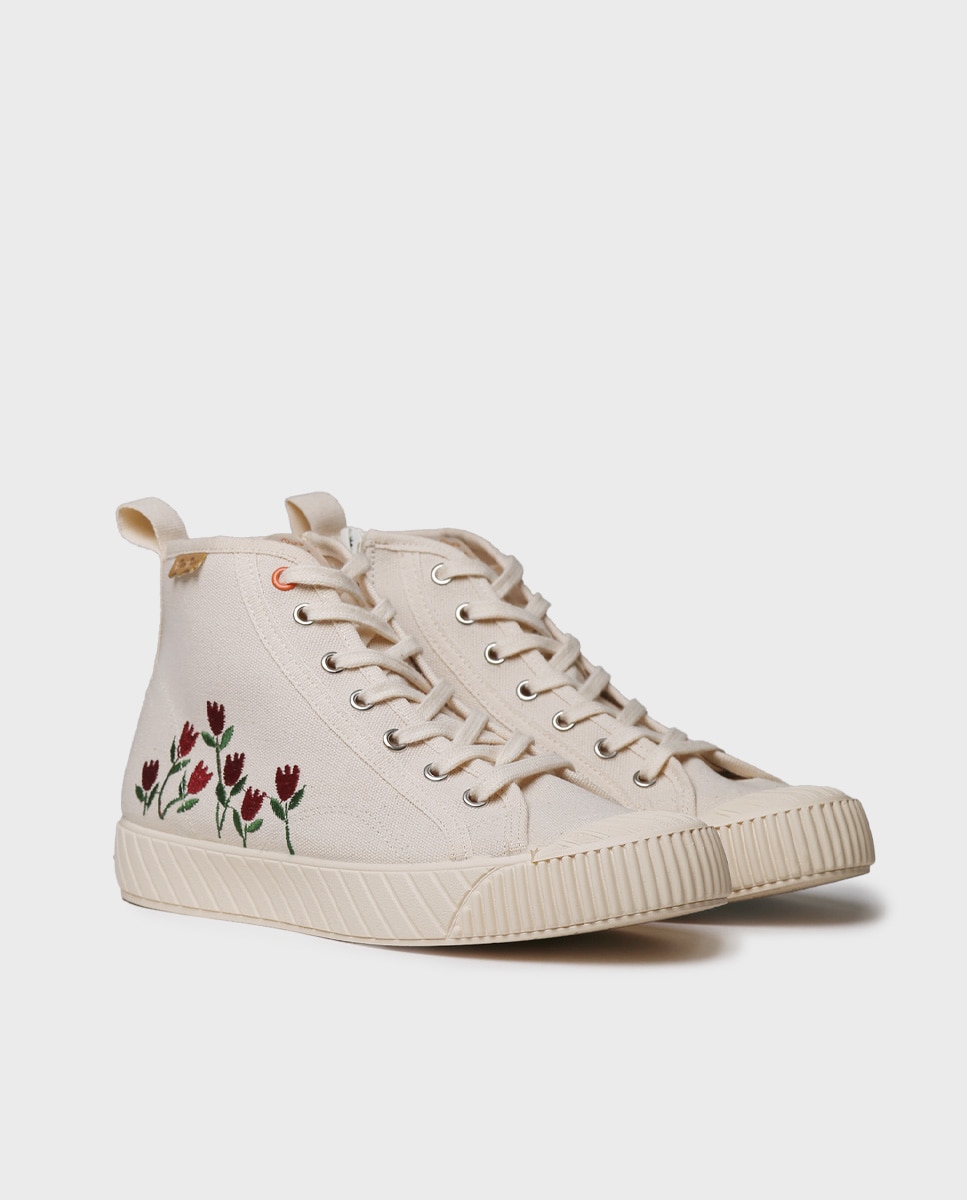 Zapatillas de lona de mujer de tejido - Toni Pons - Crudo Crudo-3