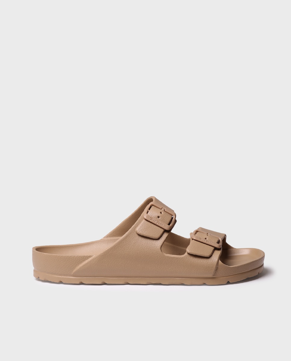 Chanclas de hombre de goma con hebillas - Toni Pons - Marrón Marrón-1