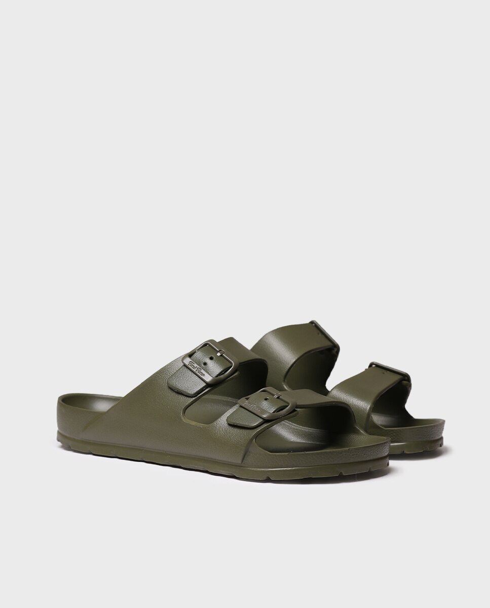Chanclas de hombre de goma con hebillas - Toni Pons - Kaki Kaki-3