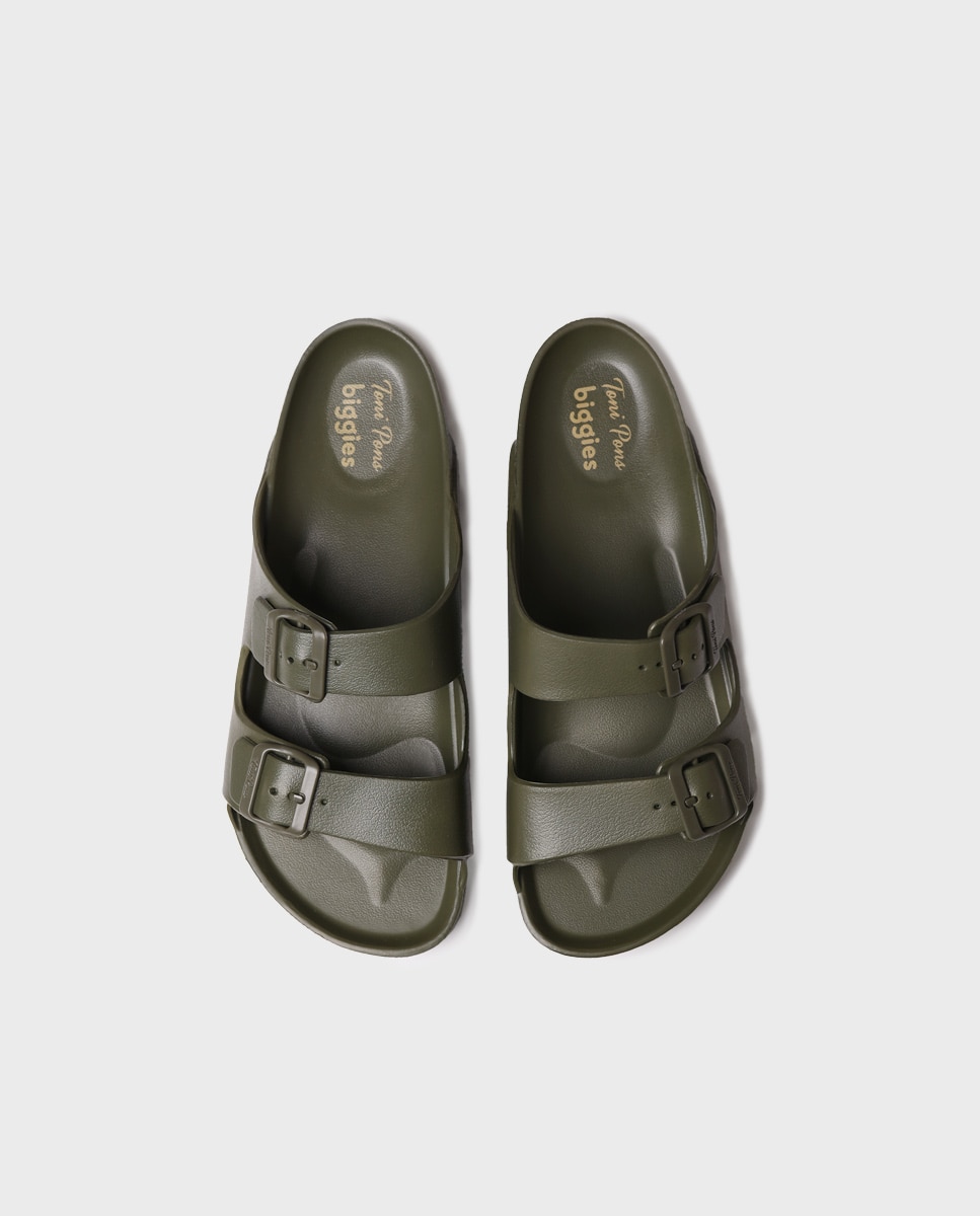 Chanclas de hombre de goma con hebillas - Toni Pons - Kaki Kaki-2