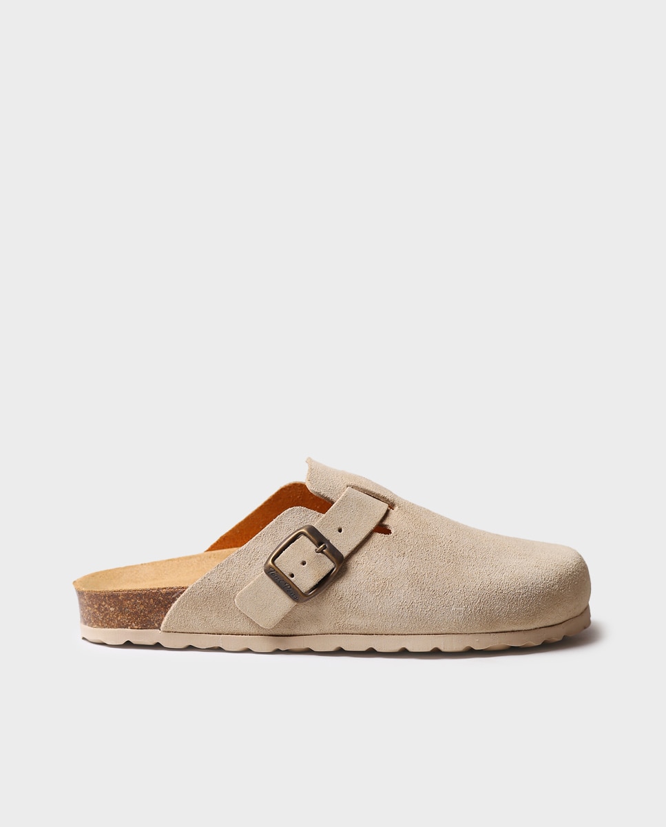 Imagen 1 de Zuecos de mujer de serraje - Toni Pons - Beige Beige