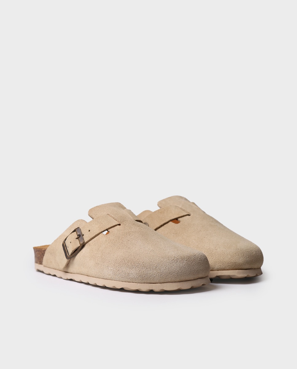 Imagen 4 de Zuecos de mujer de serraje - Toni Pons - Beige Beige