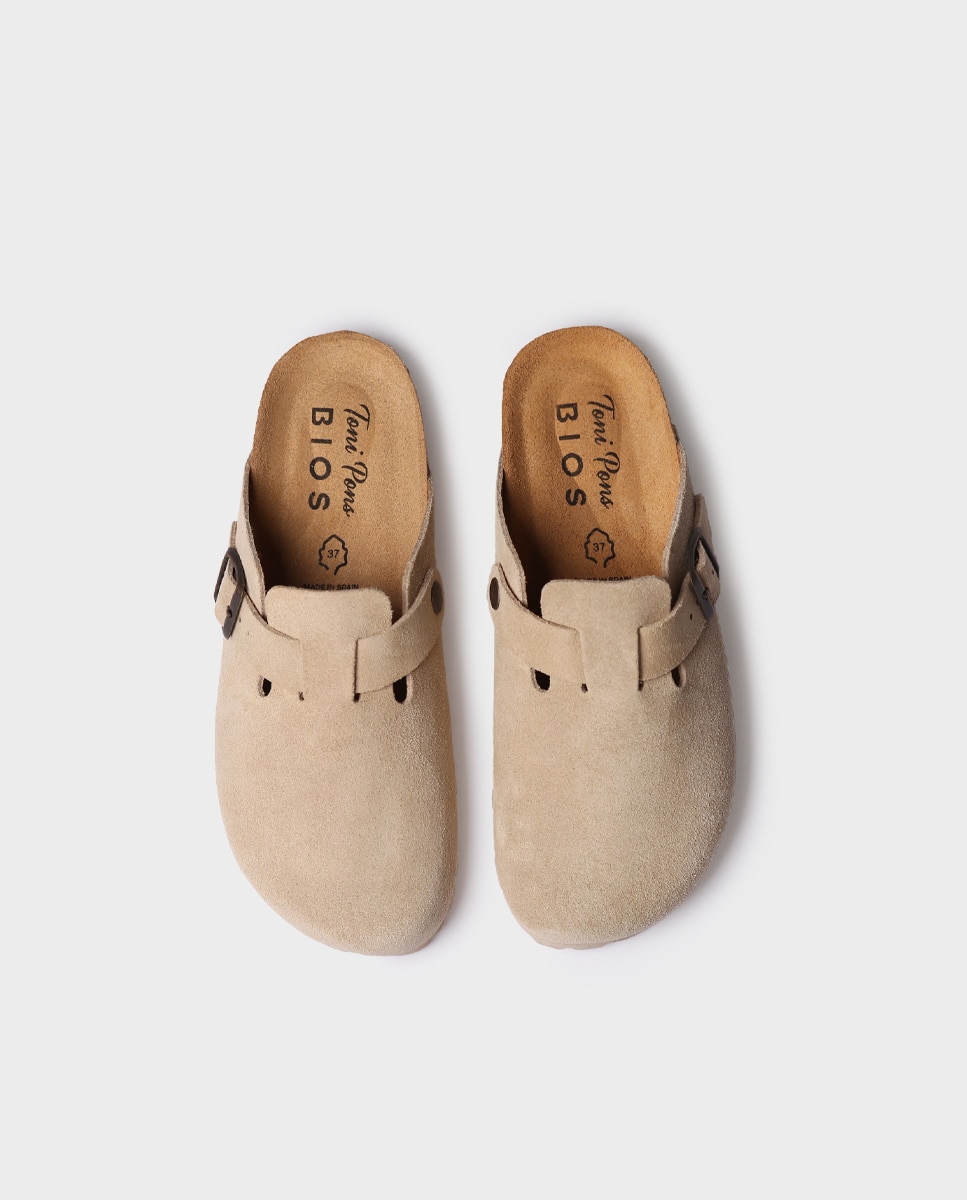 Imagen 3 de Zuecos de mujer de serraje - Toni Pons - Beige Beige