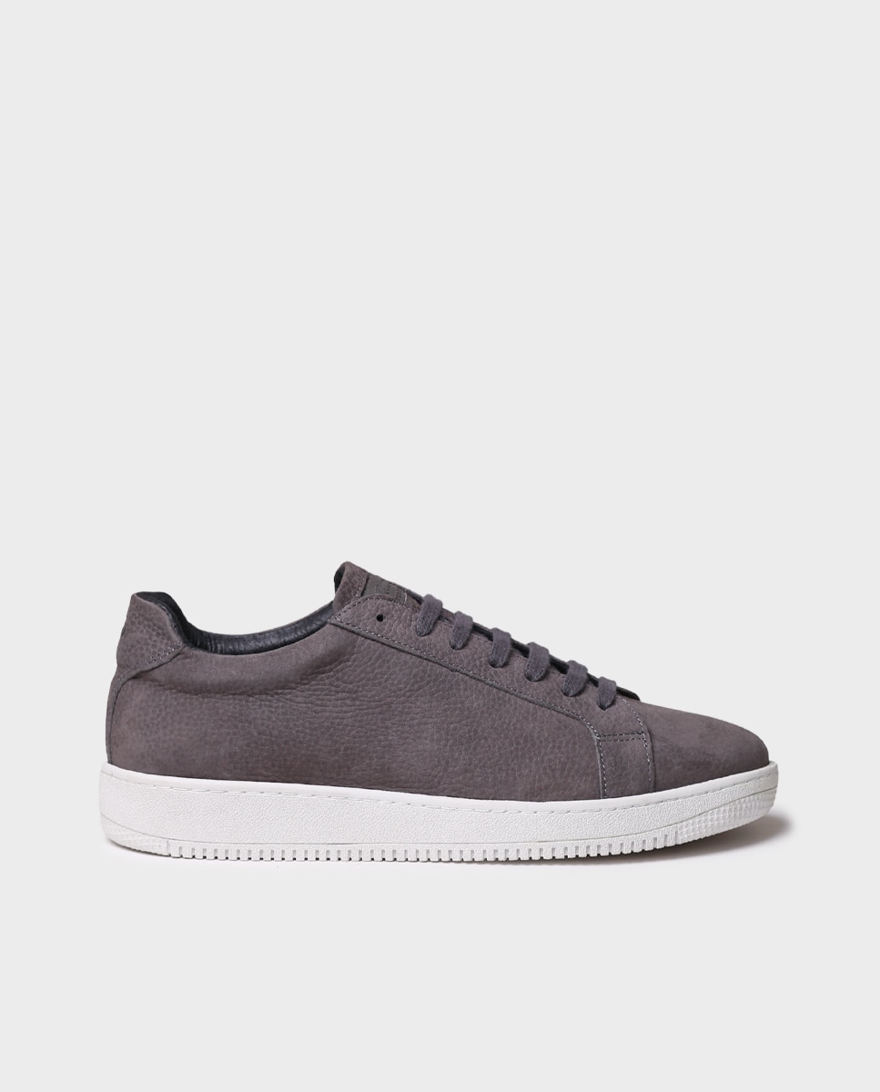 Zapatillas de hombre de serraje con cordones - Toni Pons - Gris Gris-1