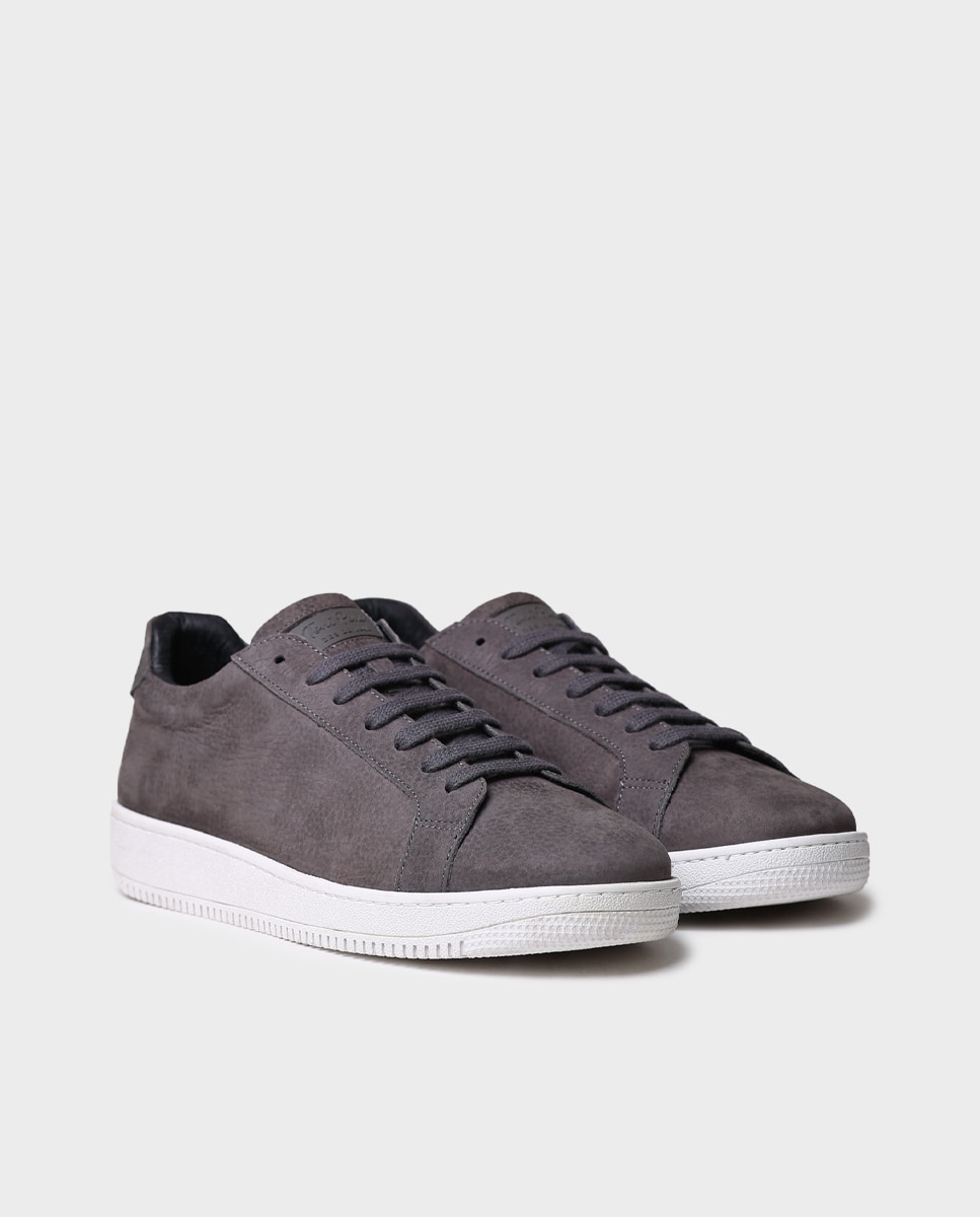 Zapatillas de hombre de serraje con cordones - Toni Pons - Gris Gris-4