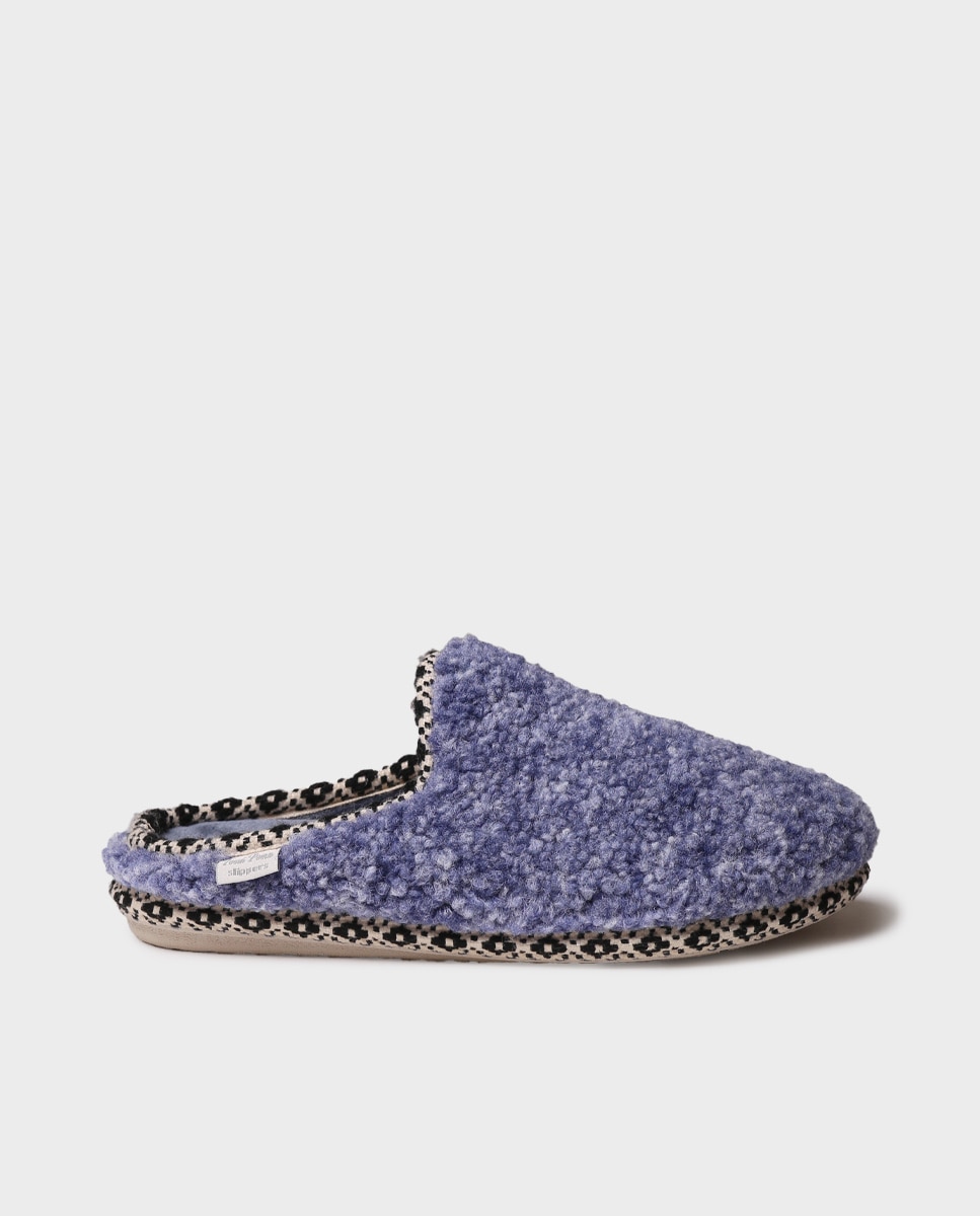 Zapatillas de casa cerradas de mujer de borrego - Toni Pons - Azul Azul-1
