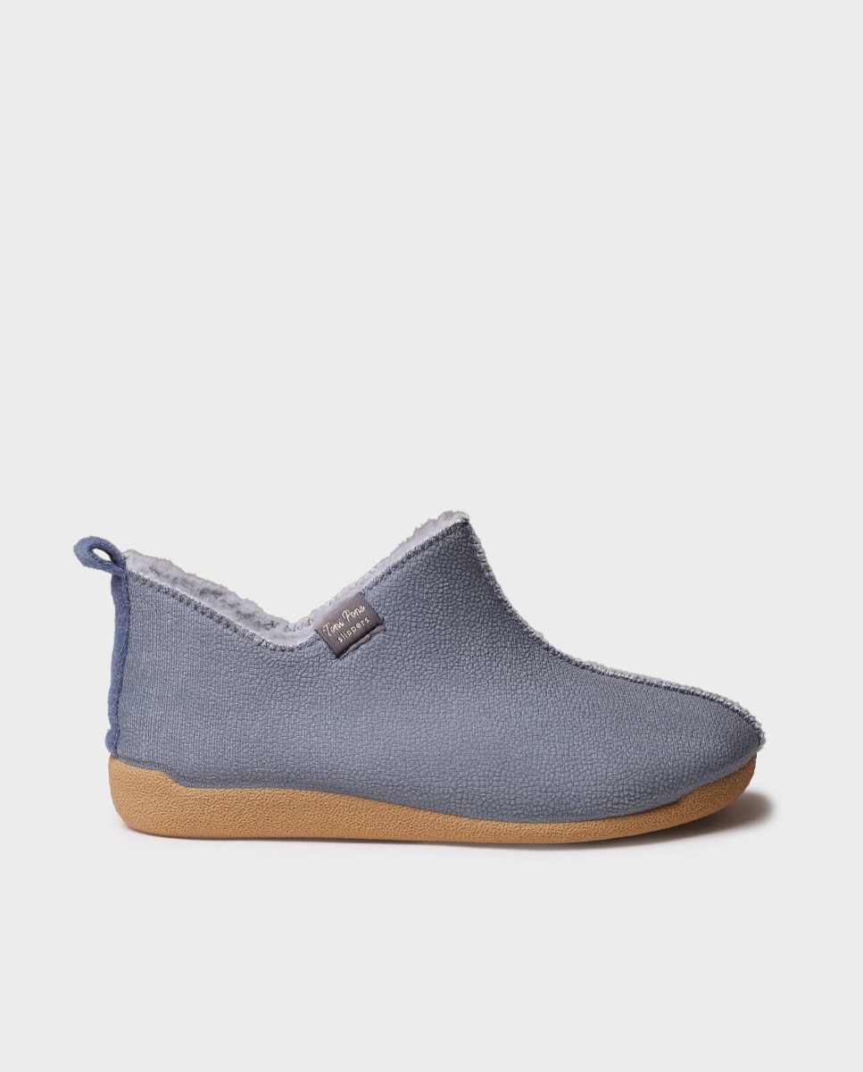 Zapatillas de casa cerradas de mujer tipo botín - Toni Pons - Azul Azul-1