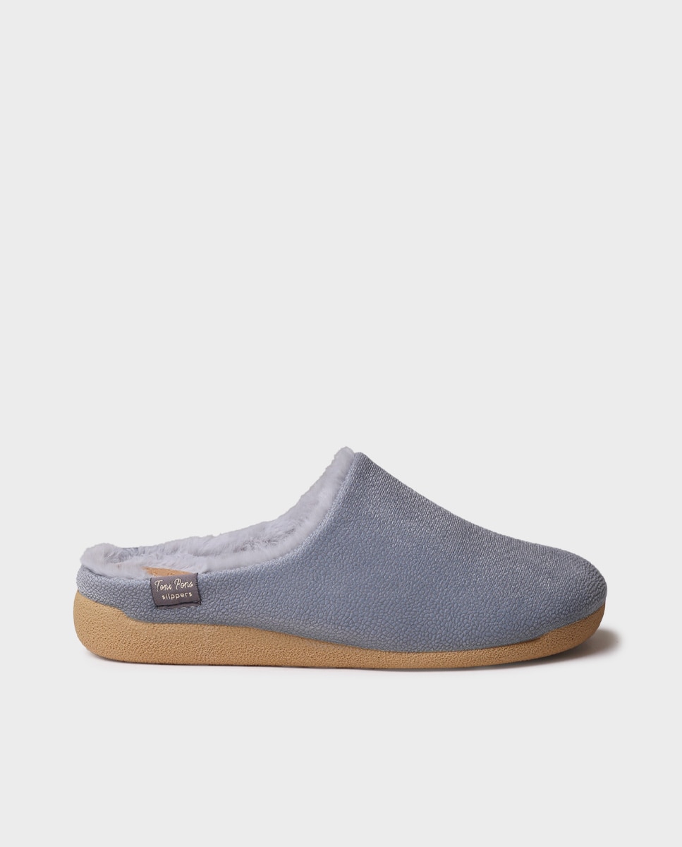 Zapatillas de casa cerradas de mujer tipo zueco - Toni Pons - Azul Azul-1