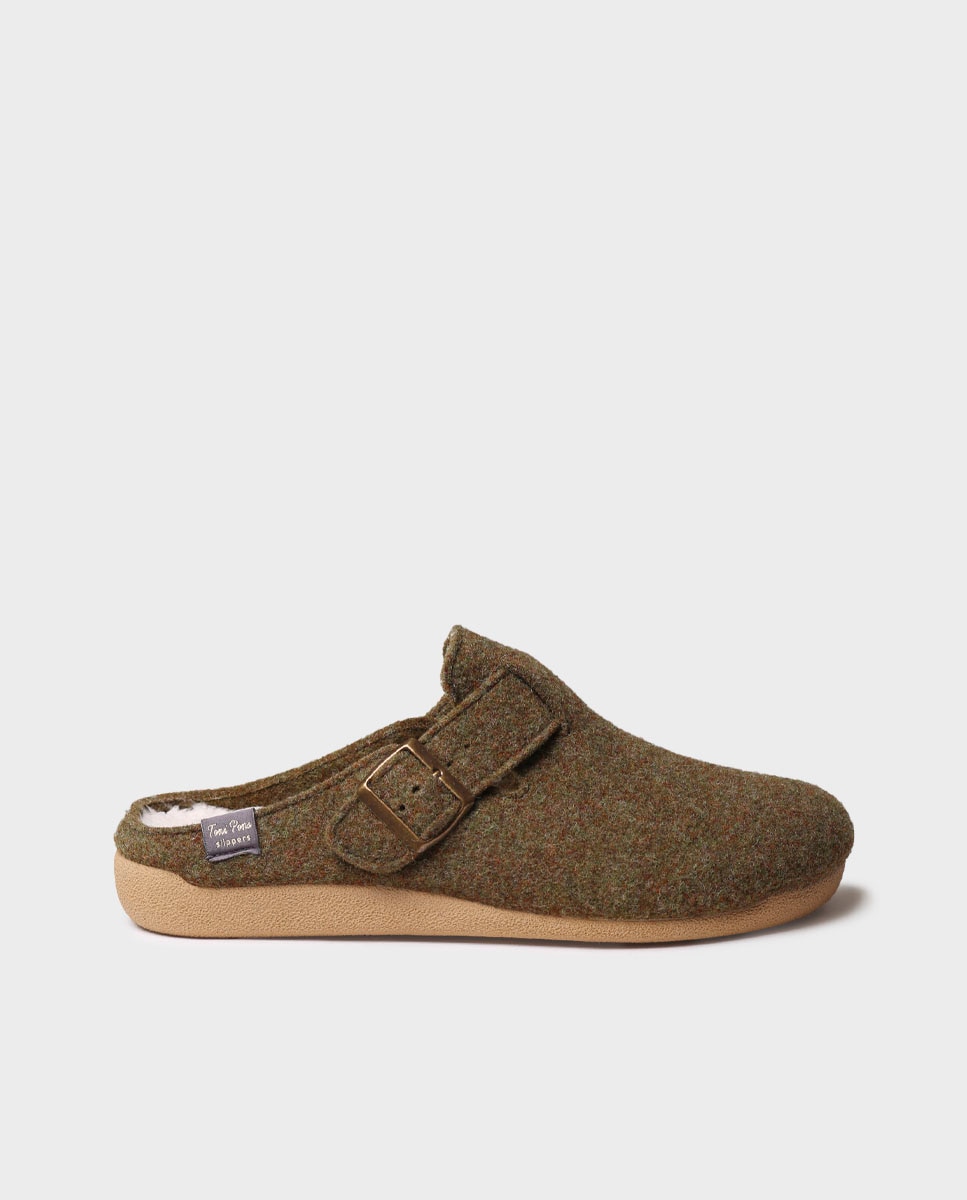 Zapatillas de casa de hombre tipo zueco - Toni Pons - Verde Verde-1