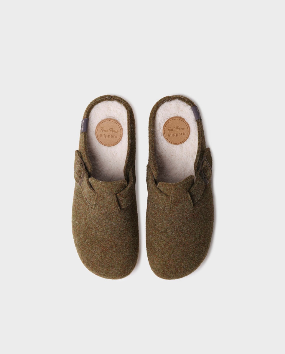 Zapatillas de casa de hombre tipo zueco - Toni Pons - Verde Verde-3