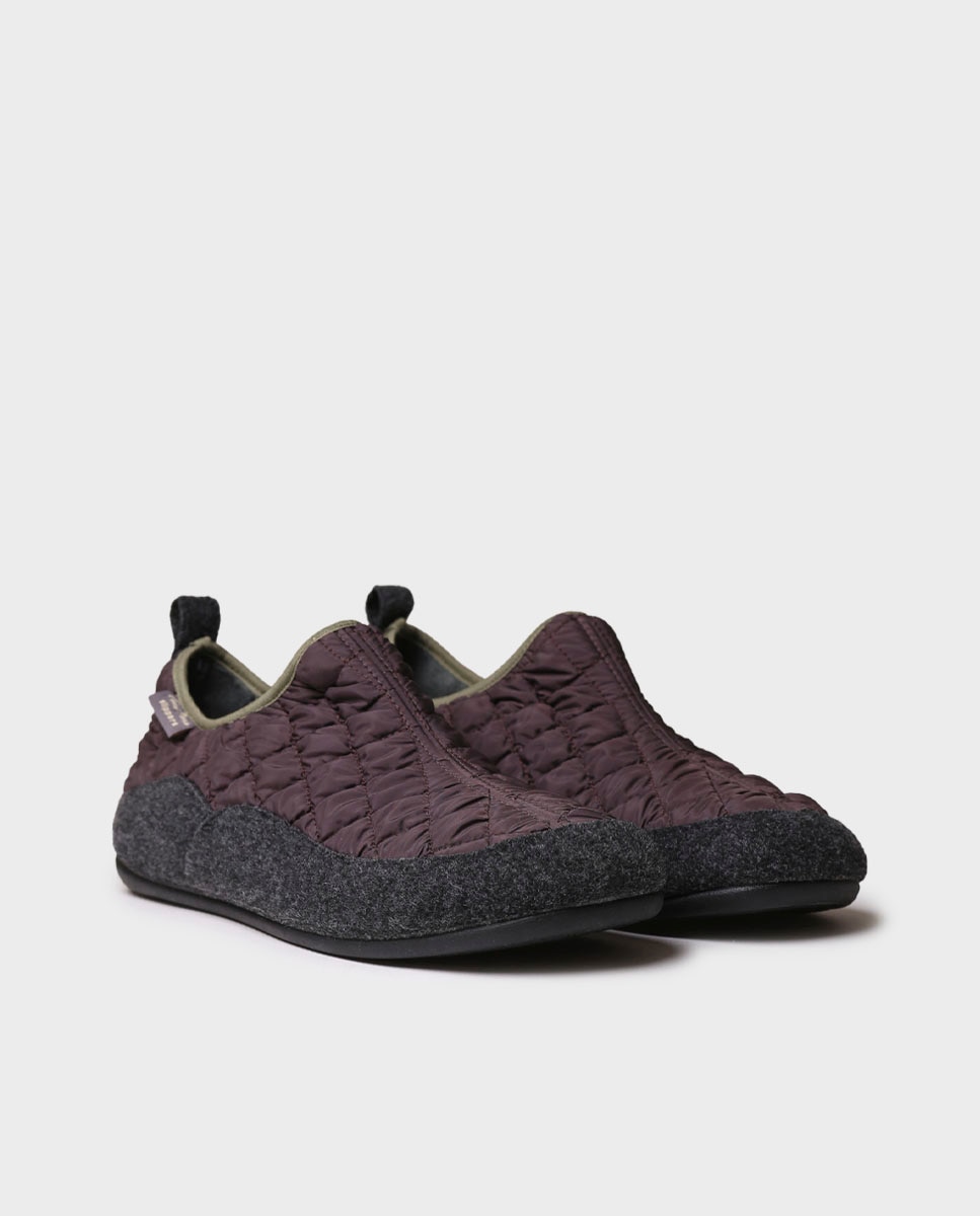 Imagen 4 de Zapatillas de casa de hombre tipo botín - Morado Morado