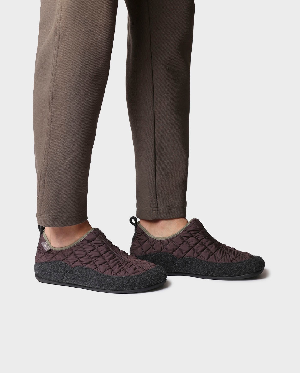 Imagen 2 de Zapatillas de casa de hombre tipo botín - Morado Morado