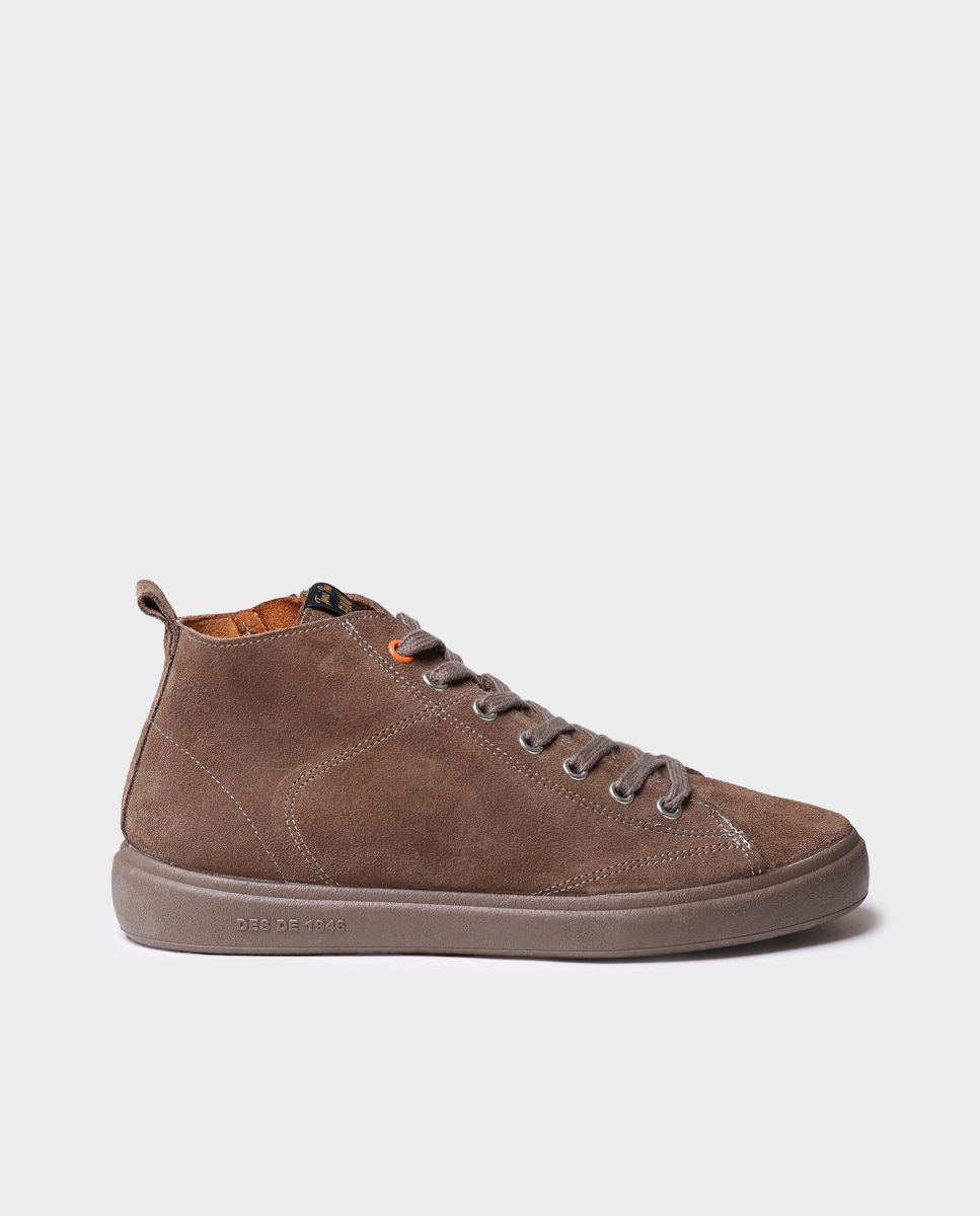 Botines de mujer de serraje con cordones - Toni Pons - Marrón Marrón-1