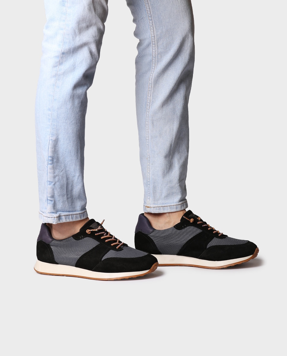 Zapatillas de hombre de serraje con cordones - Toni Pons - Azul marino Azul marino-2