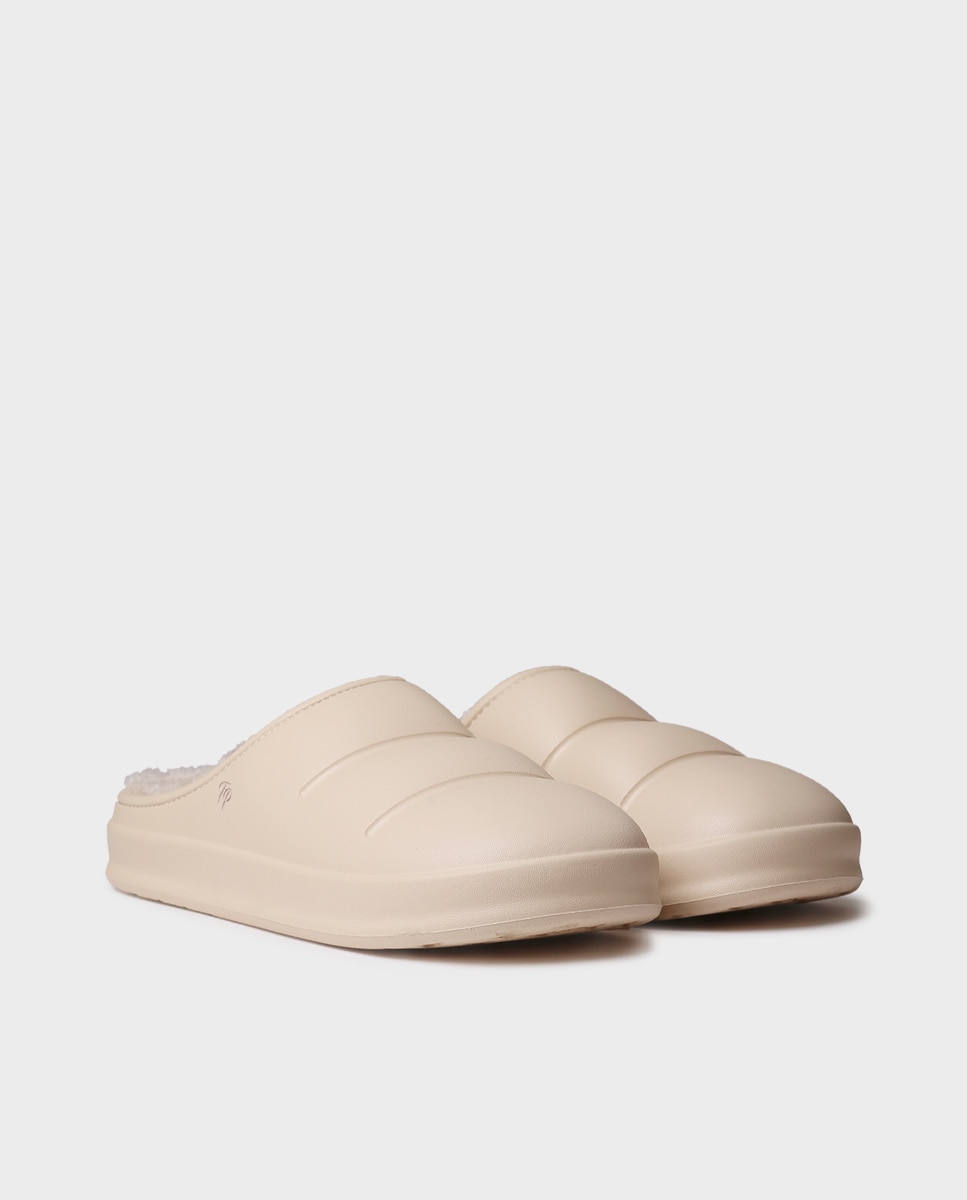 Zapatillas de casa de mujer de goma con forro suave - Toni Pons - Crudo Crudo-3