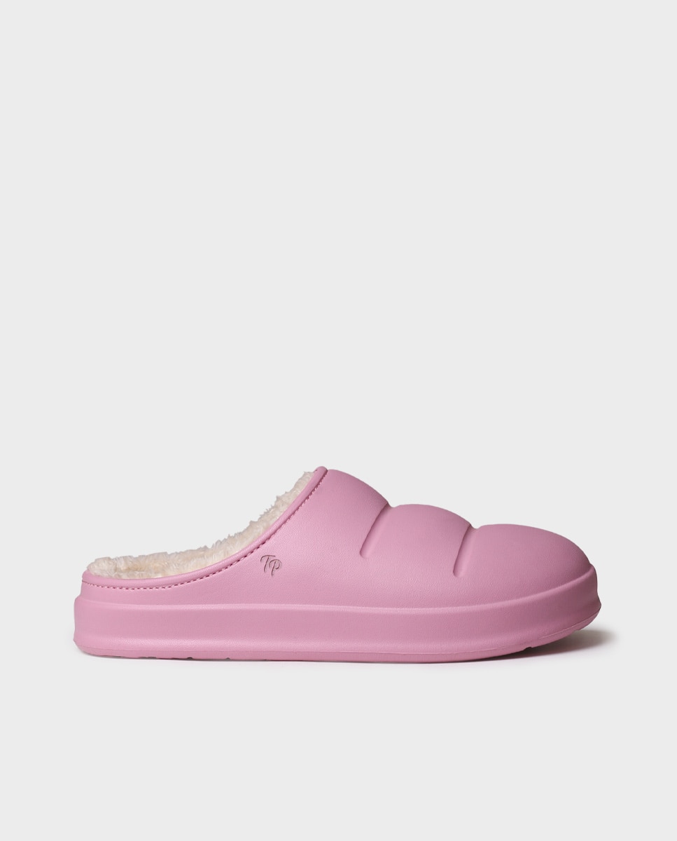 Zapatillas de casa de mujer de goma con forro suave - Toni Pons - Rosa Rosa-1