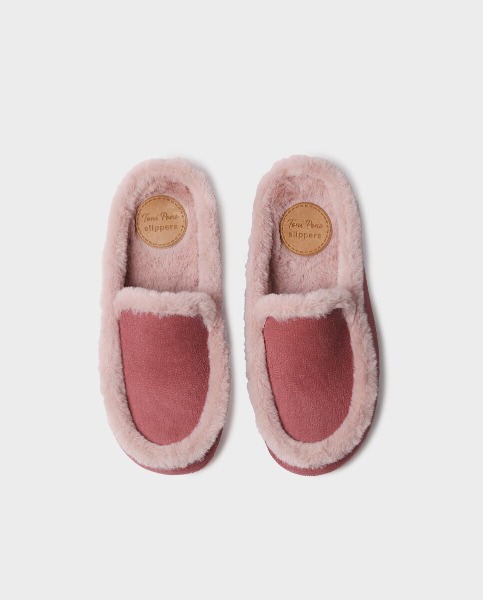 Zapatillas de casa de mujer tipo zueco - Toni Pons - Rosa Rosa-3