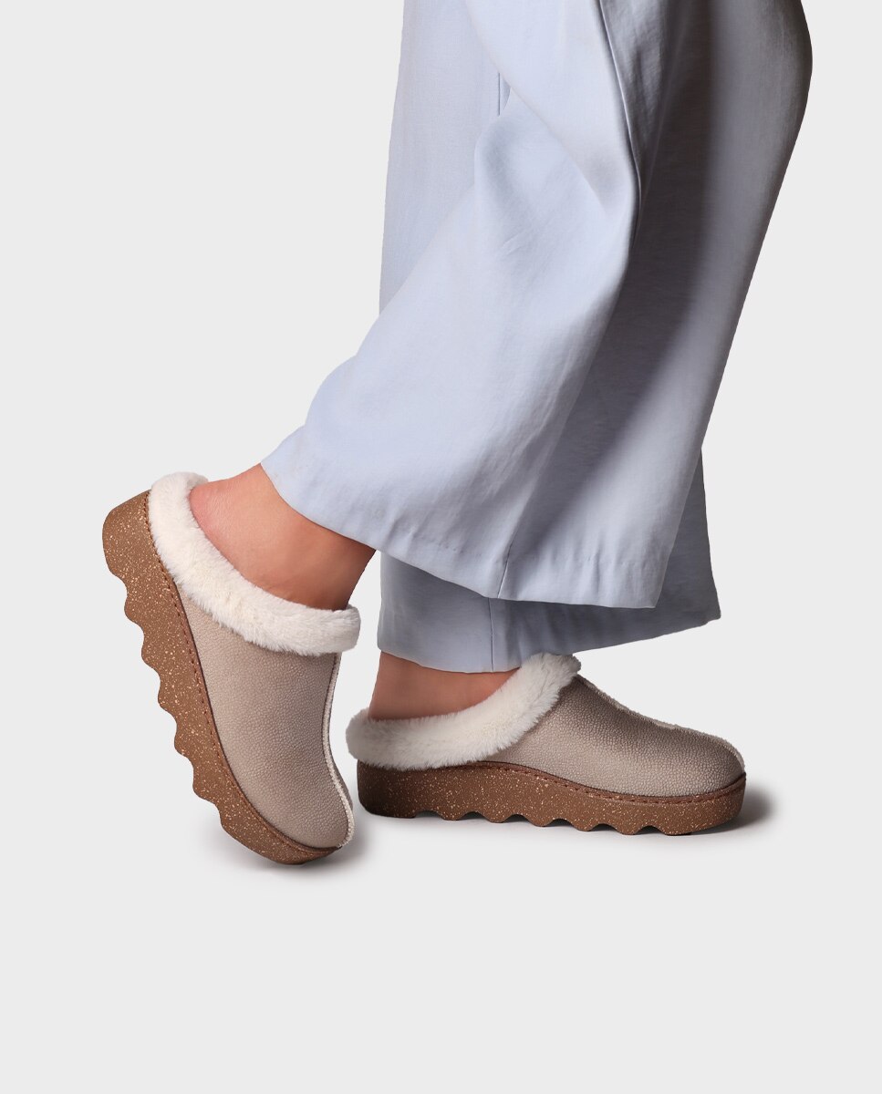 Zapatillas de casa de mujer tipo zueco - Toni Pons - Crudo Crudo-2
