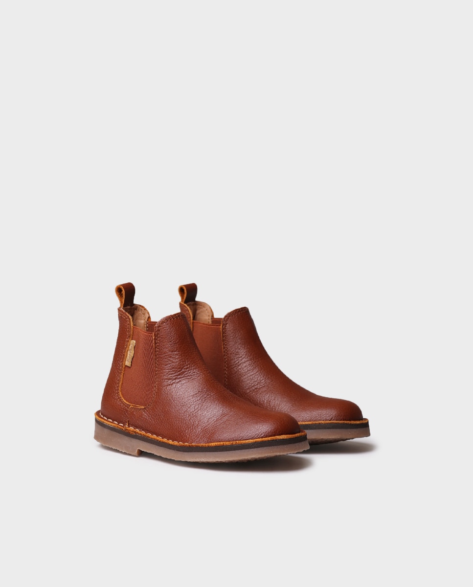 Imagen 2 de Botines de niños de piel con elástico - Toni Pons - Marrón Marrón