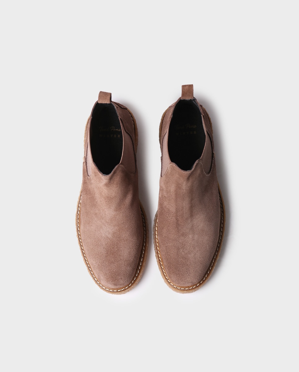 Botines de mujer de serraje con elásticos - Toni Pons - Topo Topo-3