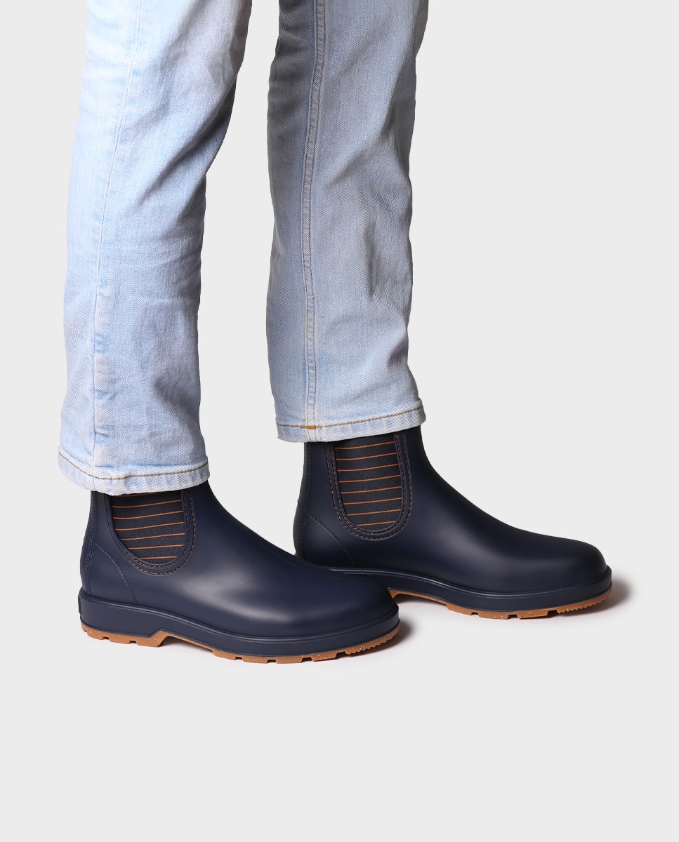 Botines de hombre de agua con elástico - Toni Pons - Azul marino Azul marino-2