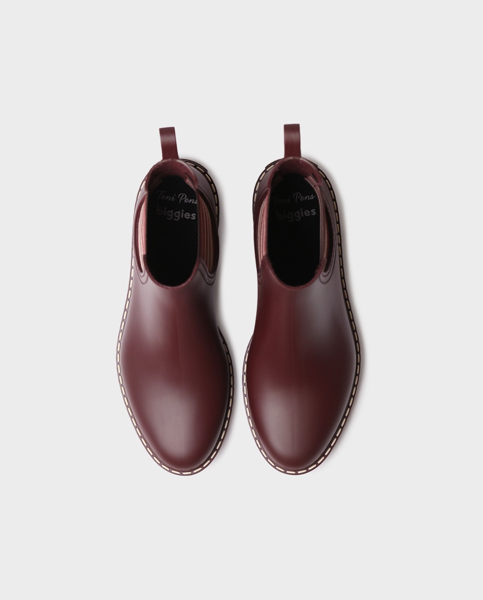 Botines de agua de mujer de goma con elásticos - Toni Pons - Burdeos Burdeos-3
