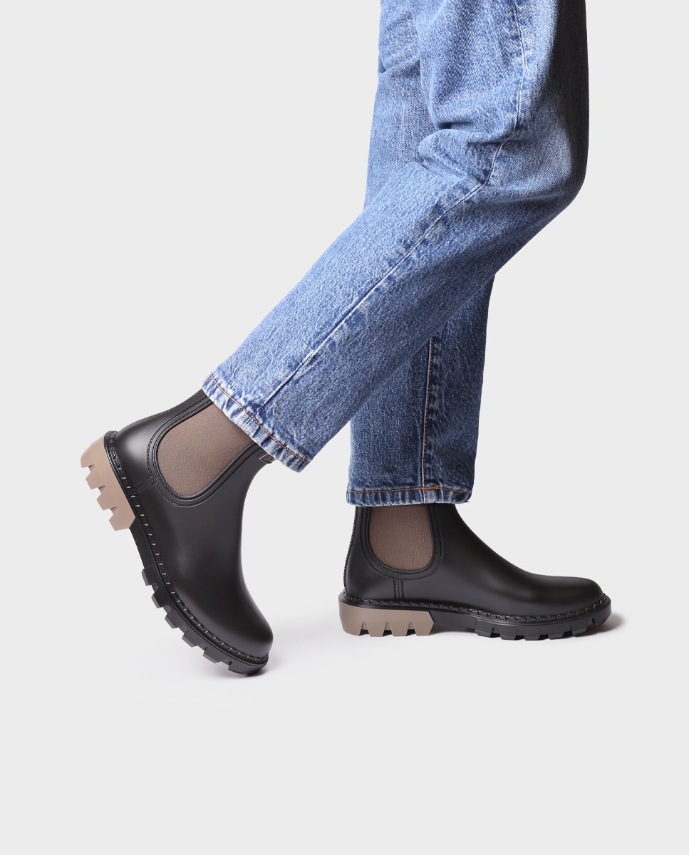 Botines de agua de mujer de goma con elásticos - Toni Pons - Marrón Marrón-2