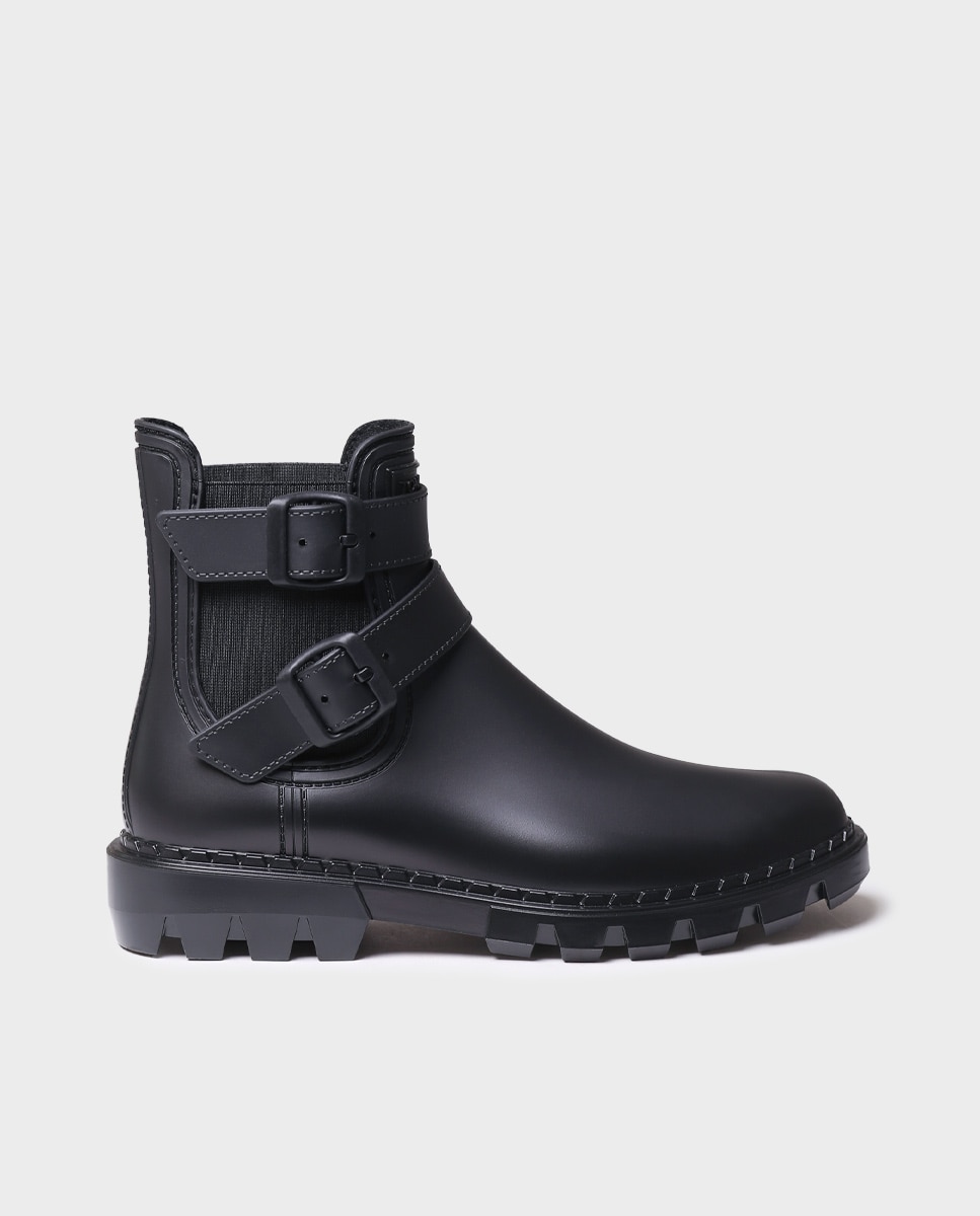 Botines de agua de mujer de goma con elásticos - Toni Pons - Negro Negro-1