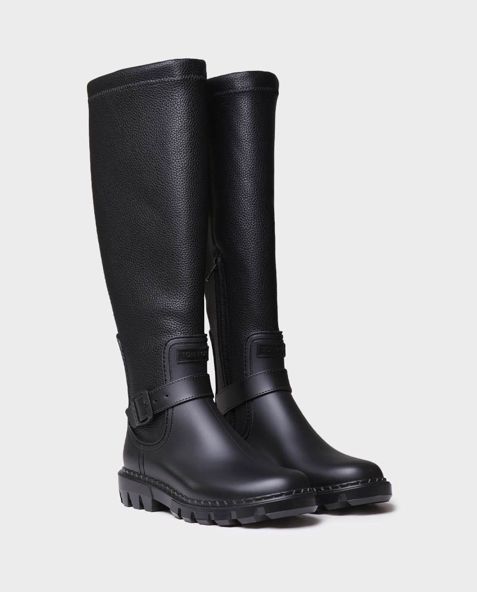 Botas de agua de mujer de caña alta - Toni Pons - Negro Negro-2