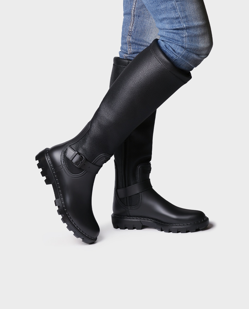 Botas de agua de mujer de caña alta - Toni Pons - Negro Negro-3