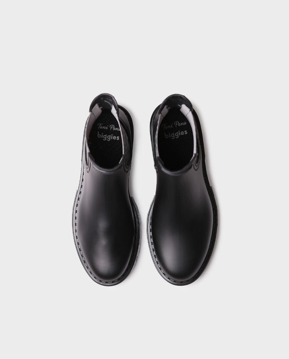 Botines de agua de mujer de goma con elásticos - Toni Pons - Negro Negro-3