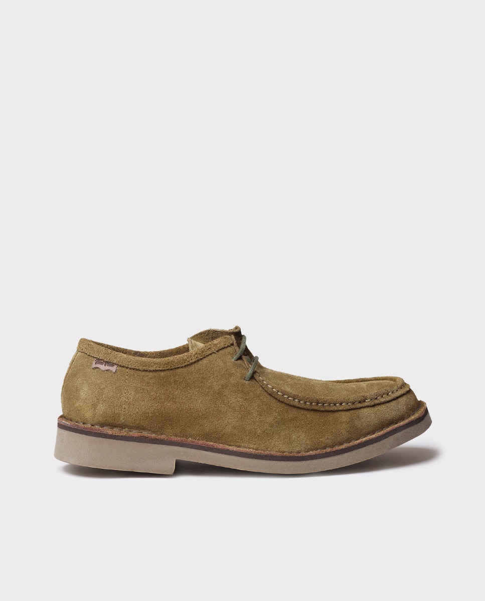 Zapatos de cordones de hombre de serraje en tonos lisos - Toni Pons - Verde Verde-1