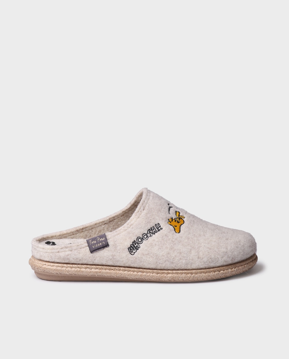 Zapatillas de casa de mujer de fieltro de snoopy - Toni Pons - Crudo Crudo-1
