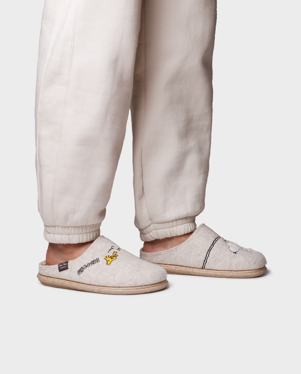 Zapatillas de casa de mujer de fieltro de snoopy - Toni Pons - Crudo Crudo-2
