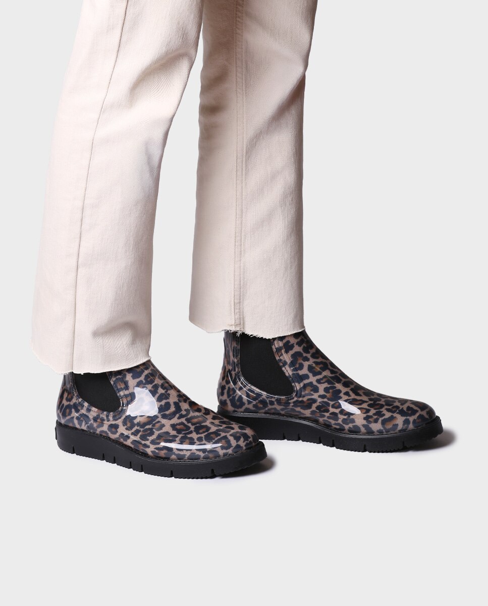 Botines de agua de mujer de goma con elásticos - Toni Pons - Marrón Marrón-2
