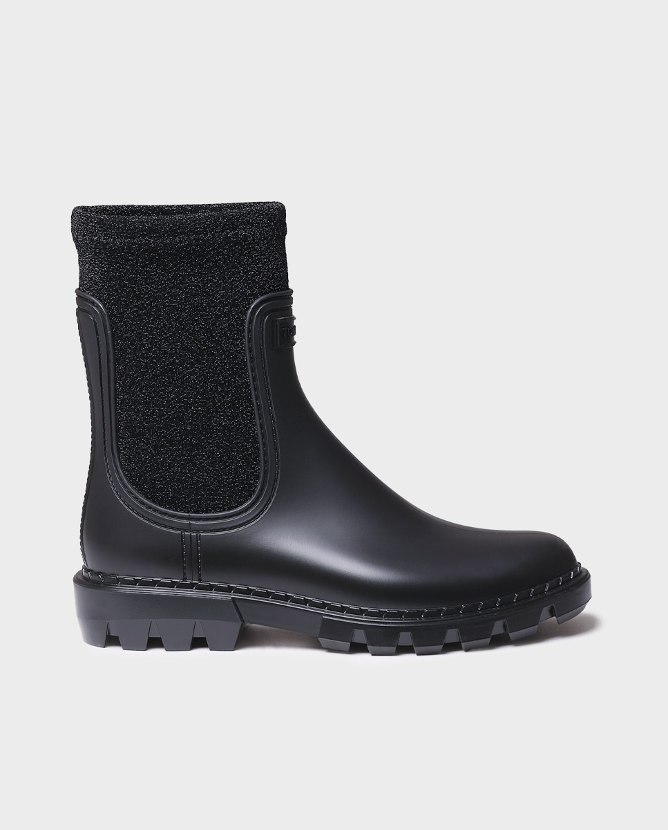 Botines de agua de mujer de goma con elásticos - Toni Pons - Negro Negro-1