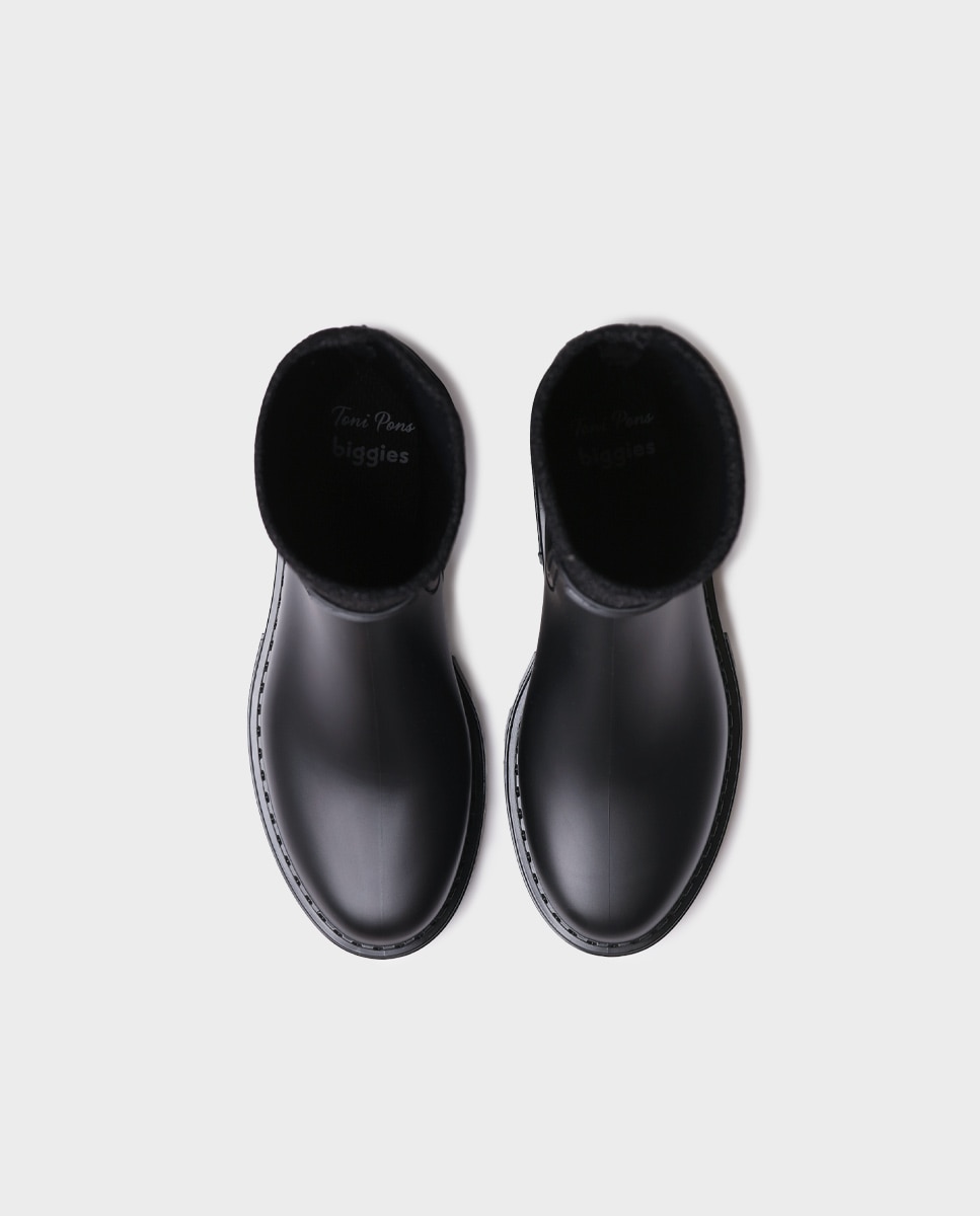 Botines de agua de mujer de goma con elásticos - Toni Pons - Negro Negro-3