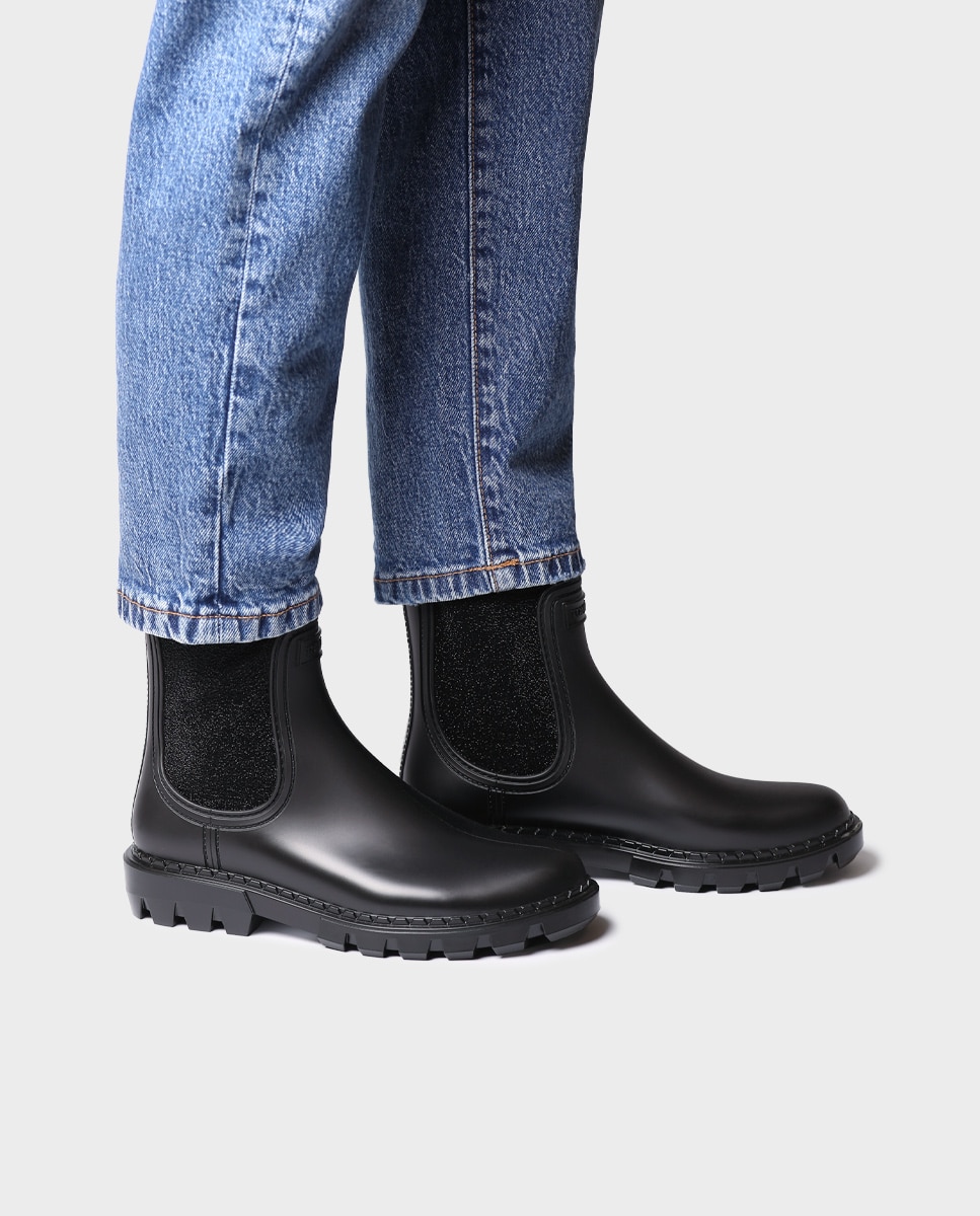 Botines de agua de mujer de goma con elásticos - Toni Pons - Negro Negro-2