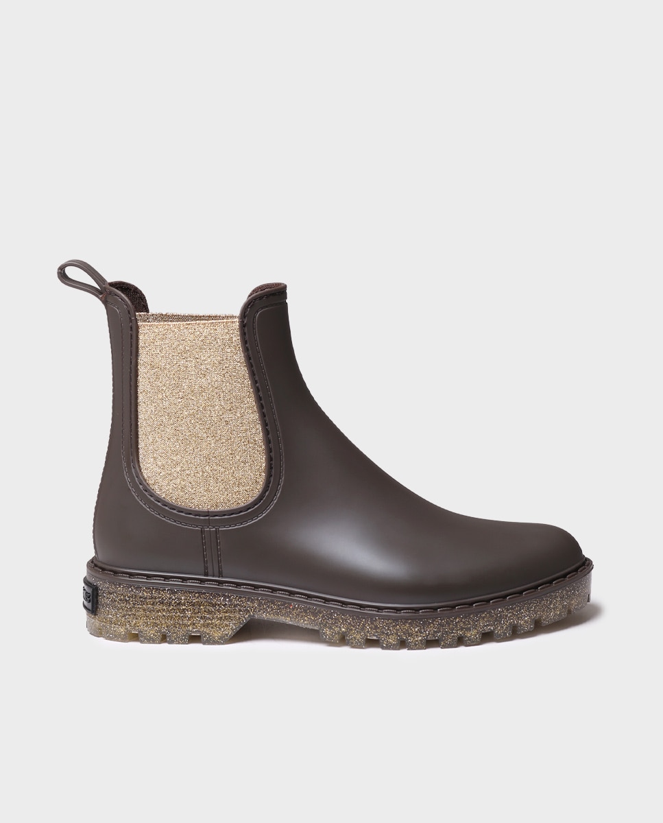 Botines de agua de mujer de goma con elásticos - Toni Pons - Marrón Marrón-1
