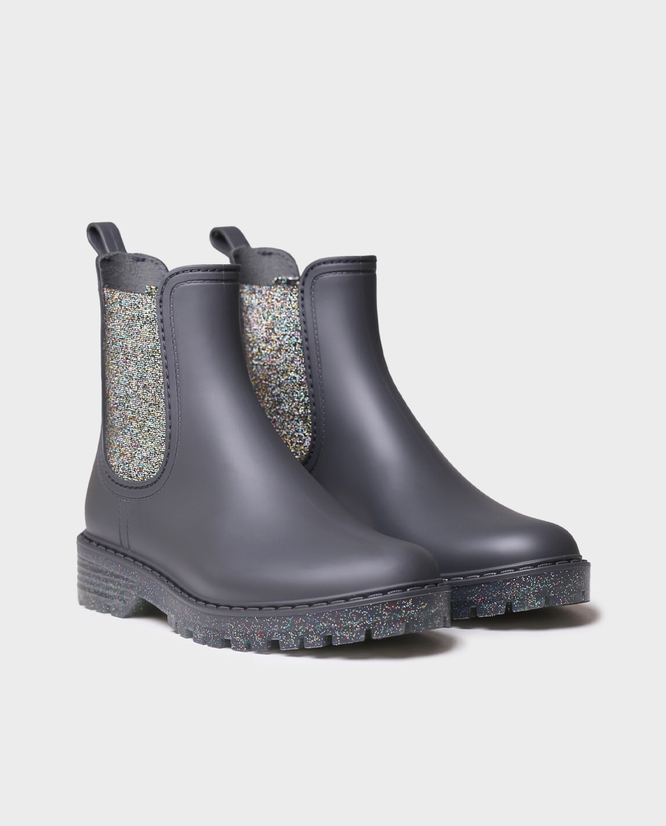 Botines de agua de mujer de goma con elásticos - Toni Pons - Gris Gris-3