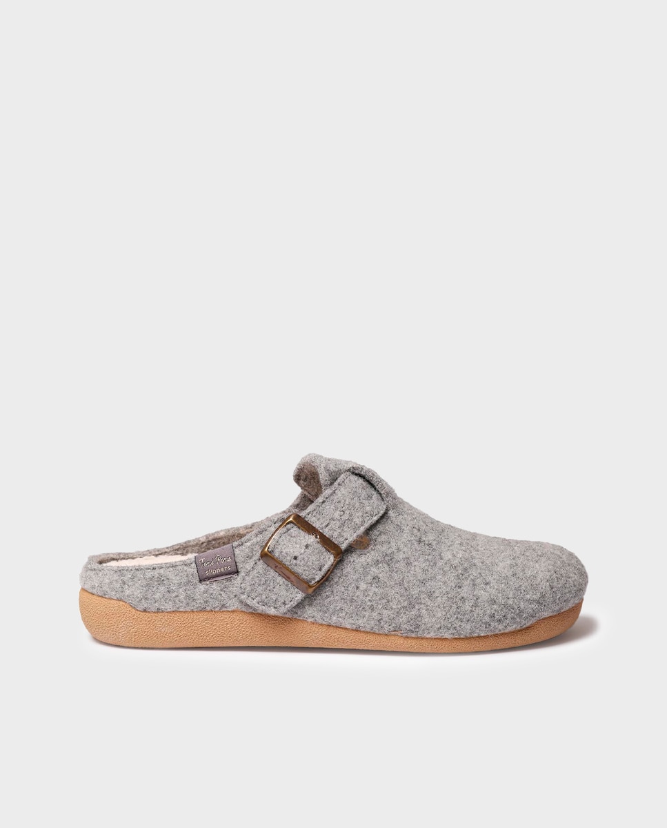 Imagen 1 de Zapatillas de casa de hombre tipo zueco Gris