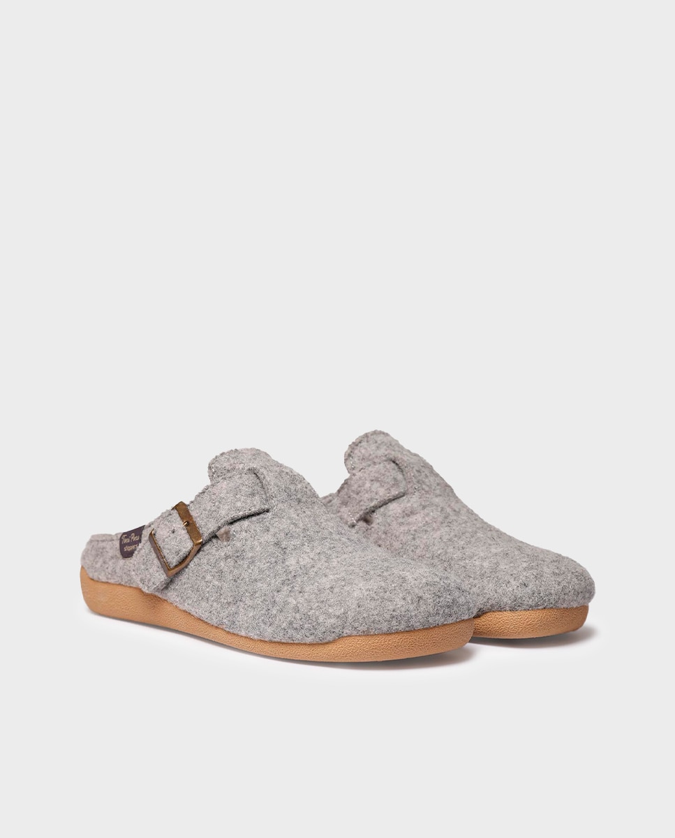 Imagen 4 de Zapatillas de casa de hombre tipo zueco - Toni Pons - Gris Gris
