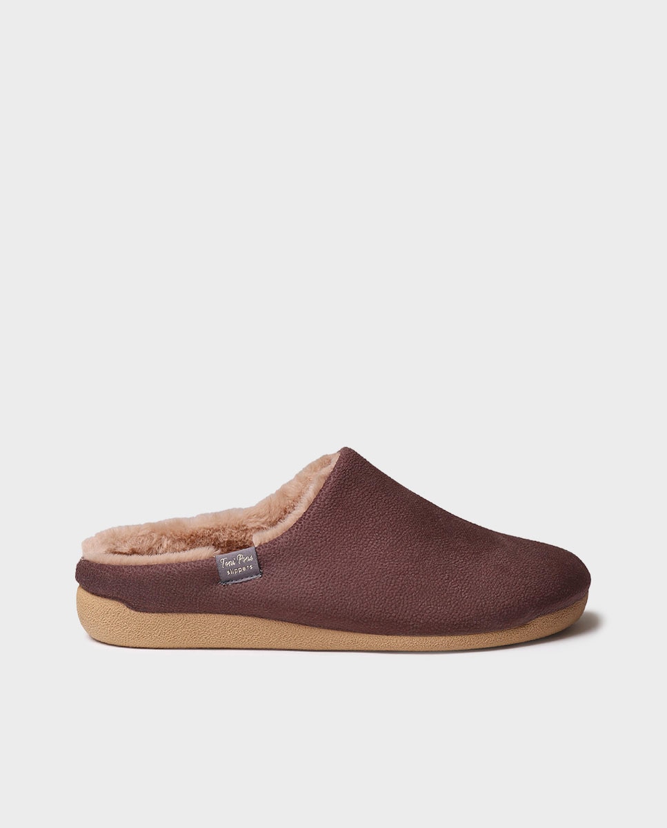 Zapatillas de casa de hombre tipo zueco - Toni Pons - Marrón Marrón-1