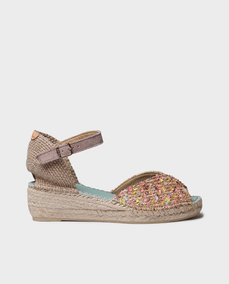 Alpargatas de cuña de mujer de tejido - Toni Pons - Multicolor Multicolor-1
