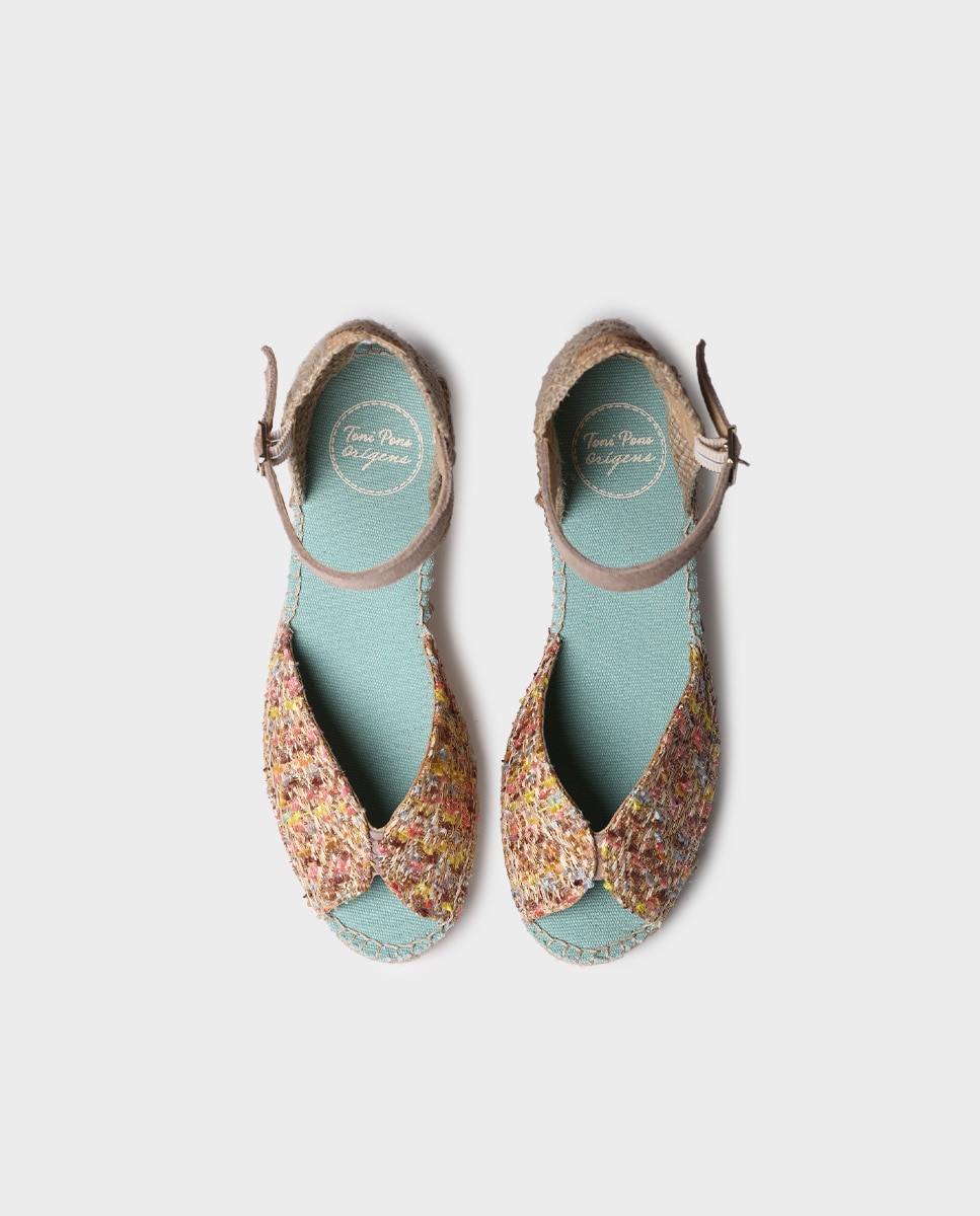 Alpargatas de cuña de mujer de tejido - Toni Pons - Multicolor Multicolor-3