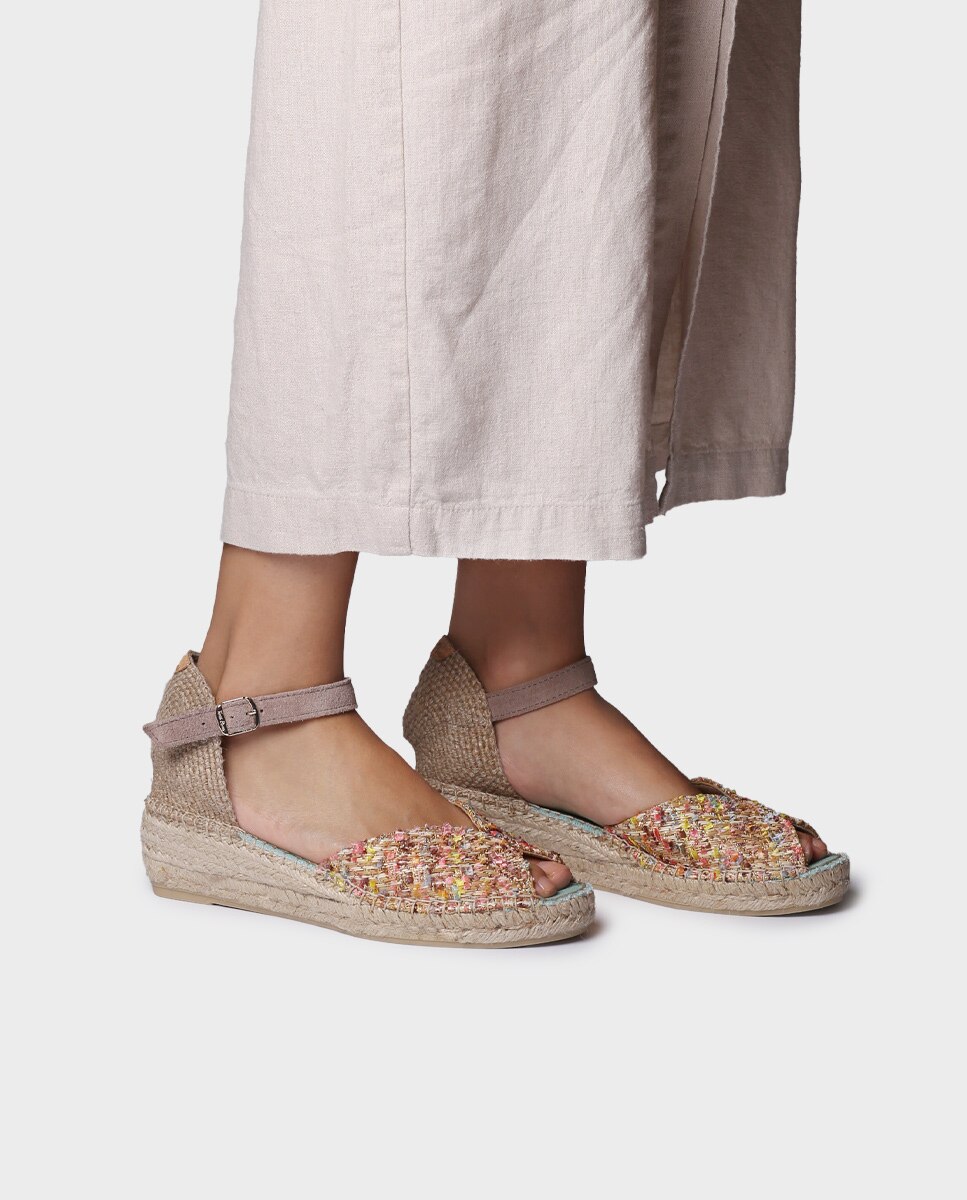 Alpargatas de cuña de mujer de tejido - Toni Pons - Multicolor Multicolor-2