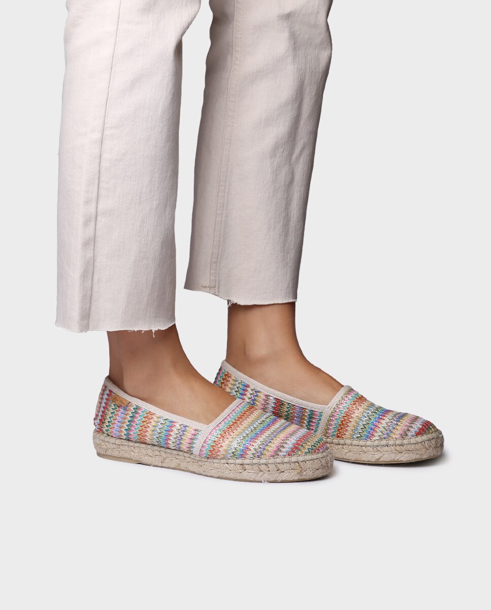 Alpargatas planas de mujer de rafia en - Toni Pons - Multicolor Multicolor-2