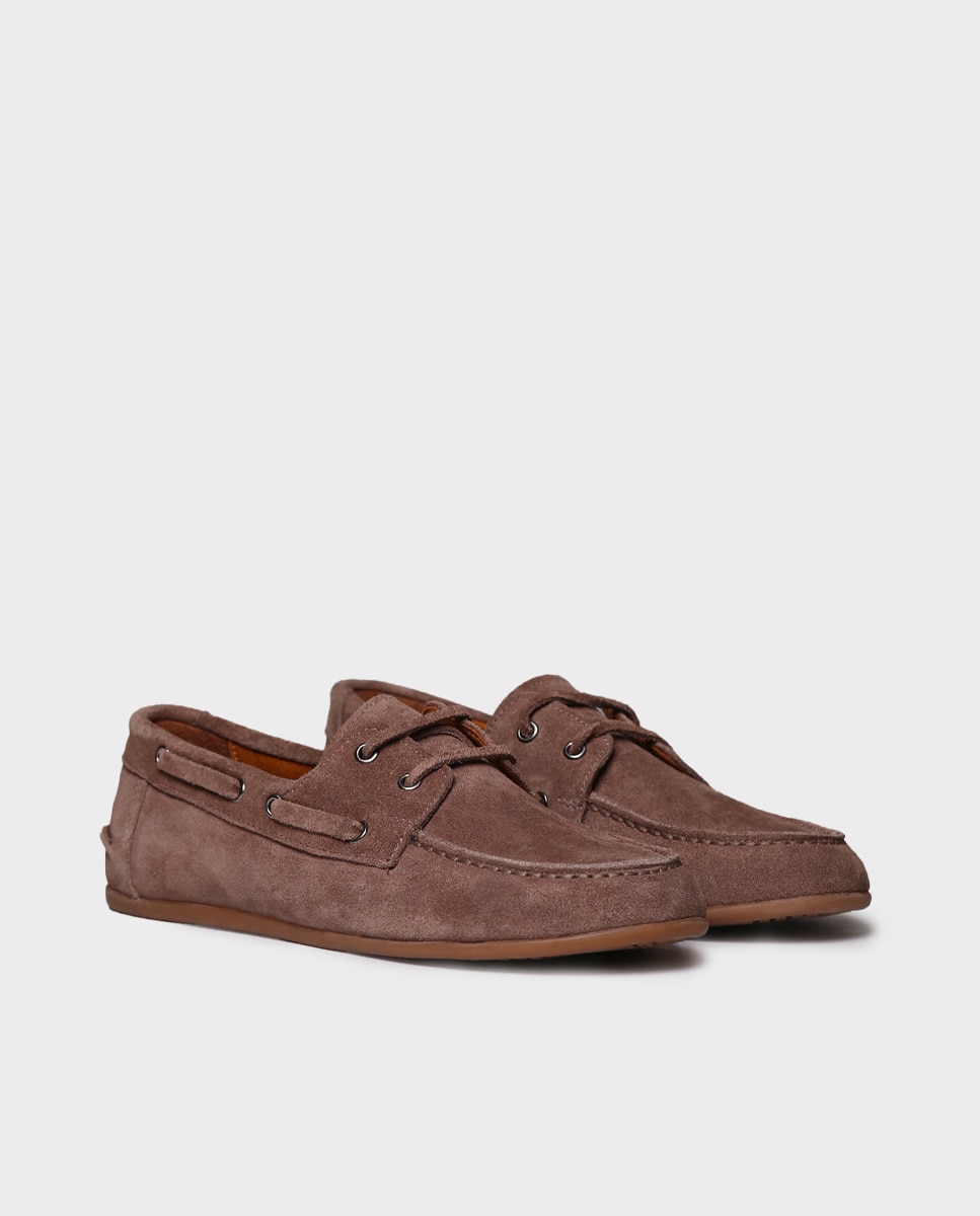 Mocasines planos de mujer de serraje con cordones - Toni Pons - Topo Topo-4