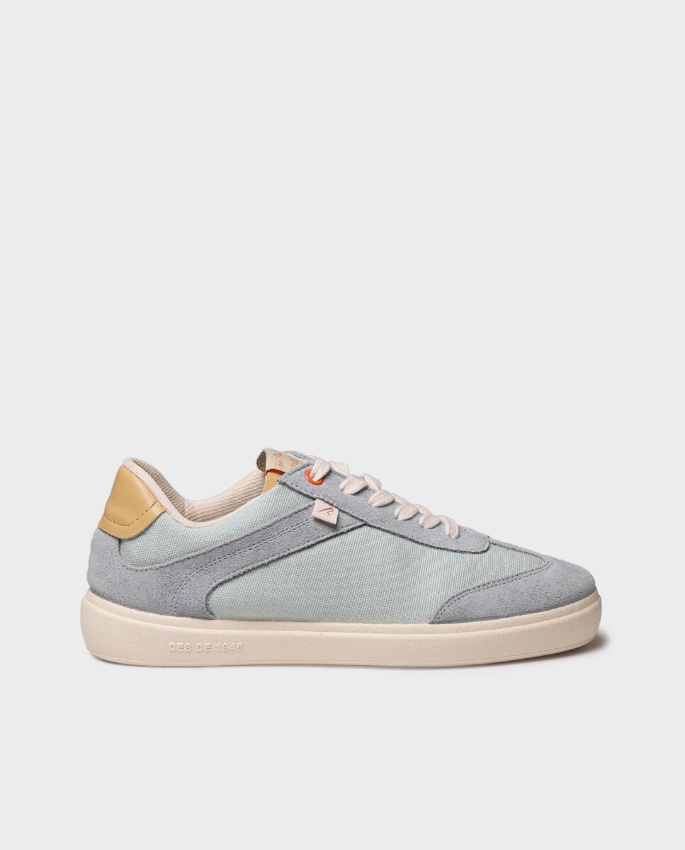 Zapatillas de mujer de algodón con cordones - Toni Pons - Azul Azul-1