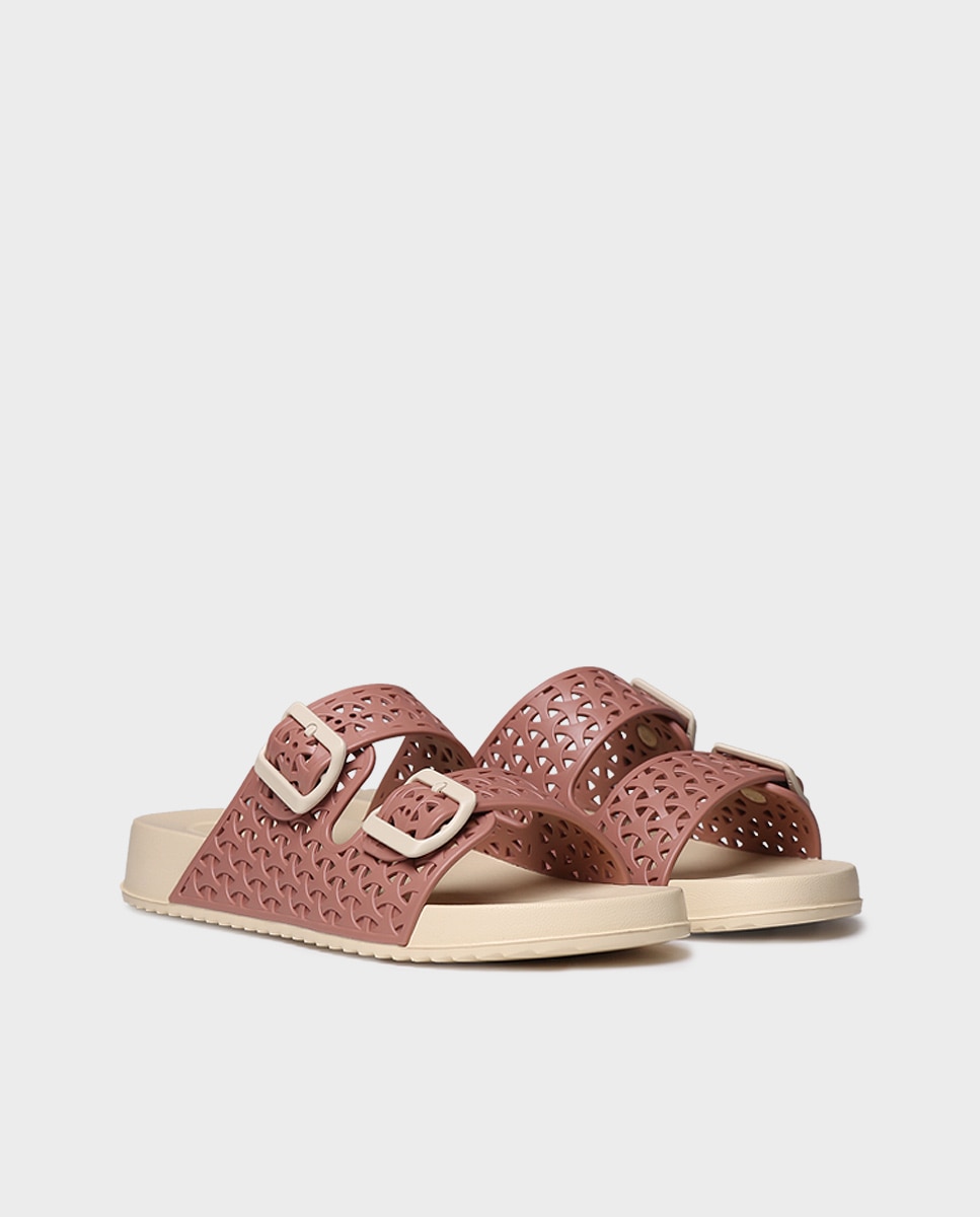 Chanclas de mujer de goma con hebillas - Toni Pons - Rosa Rosa-4